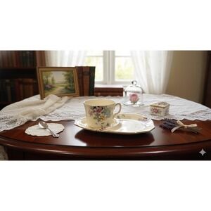 1930's Royal Winton Floral Chintz Pattern Tea Cup And Saucer